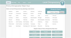 Desktop Screenshot of localchiros.com